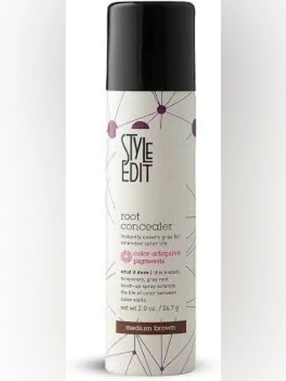 Medium Brown Root Concealer Spray - Temporary Color Touch-Up